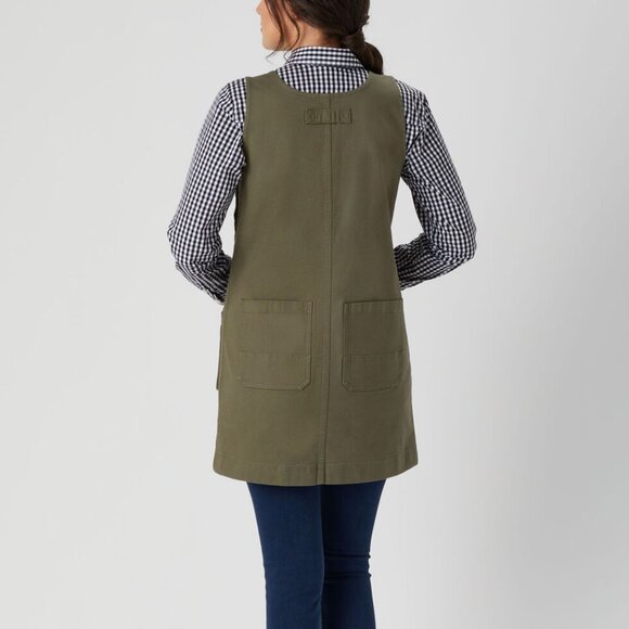 NEW Olive Green Women's DuluthFlex Fire Hose Apron Work Dress Size XS - Picture 4 of 8